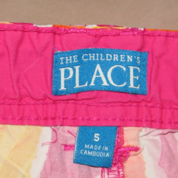 The Children’s Place Pink Geometric Print Casual Girls Shorts - Picture 5 of 7